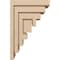 Ekena Millwork 7"W x 14"D x 21"H Classic Landon Rough Cedar Woodgrain TimberThane Corbel, Primed Tan CORUR07X14X21LANRCPR - alternate 2